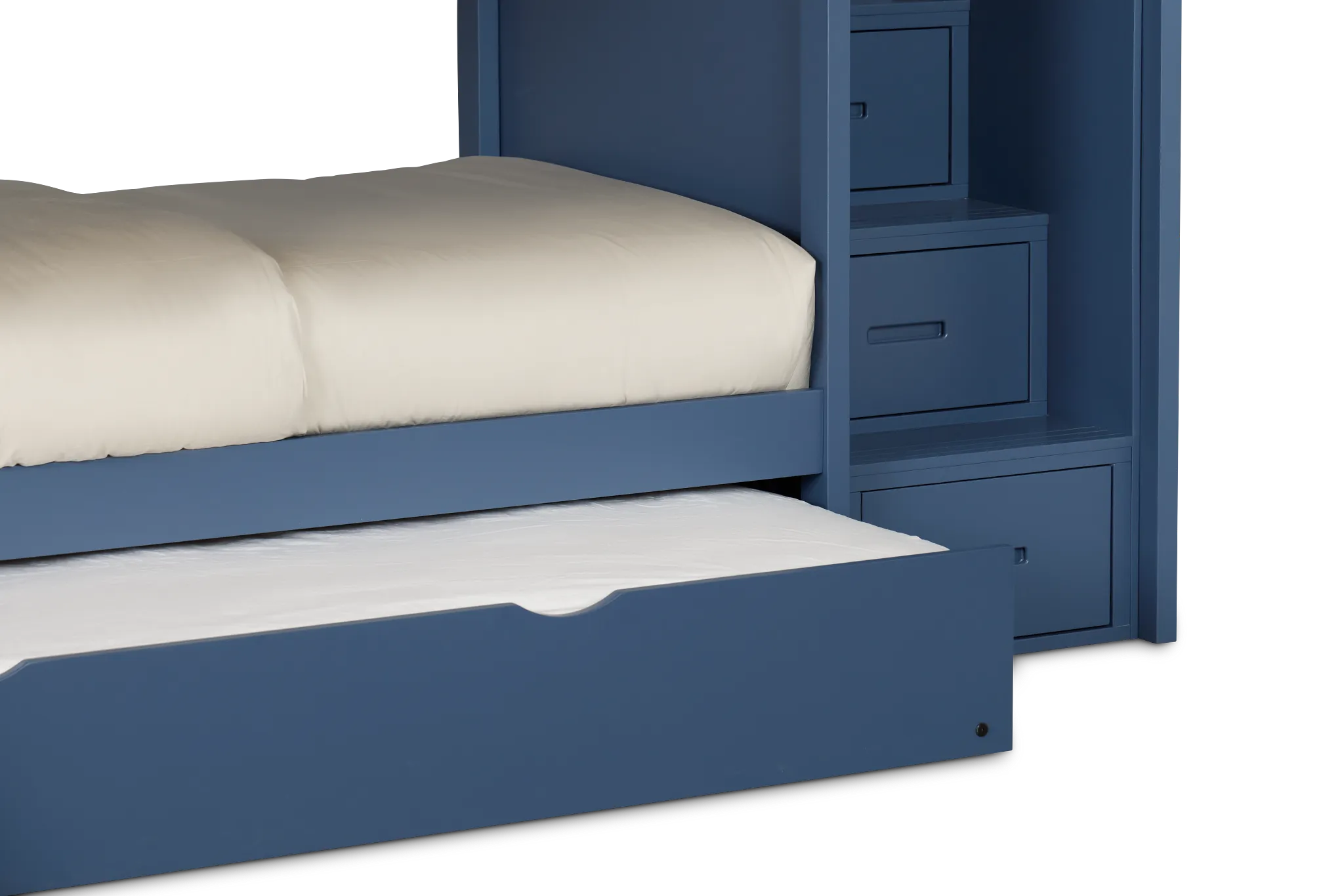 Charleston Dark Blue Step Trundle Bunk Bed