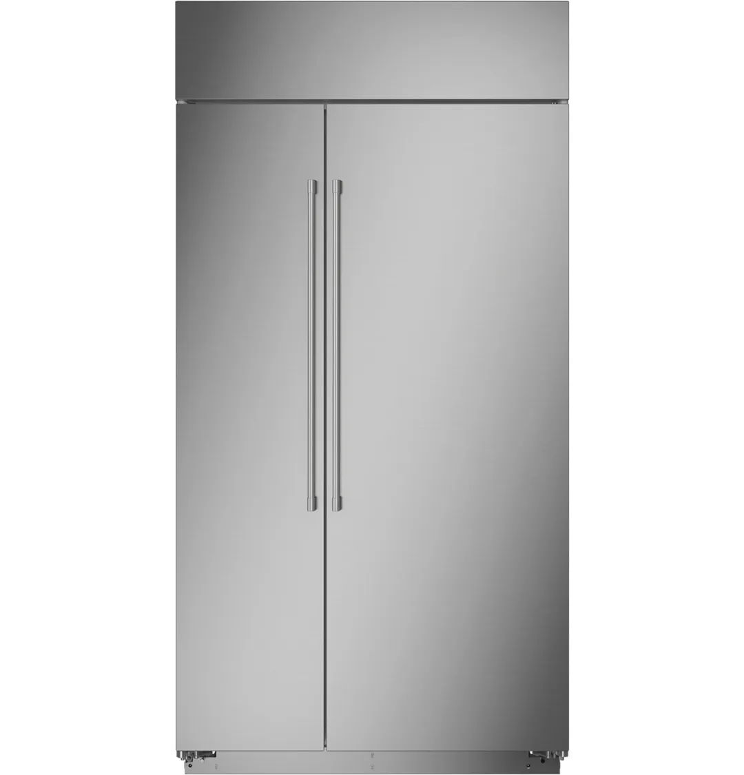 Ge Monogram 420 Series Stainless Steel 42" Built In Side By Side Refrigerator