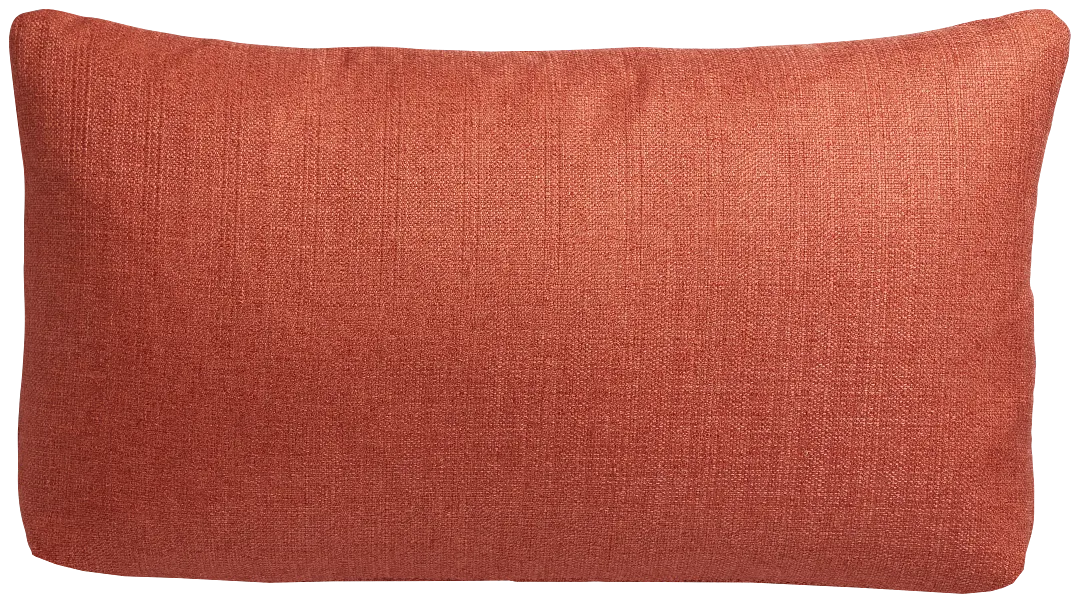 Zeke Orange Lumbar Accent Pillow