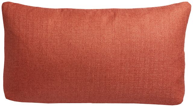 Zeke Orange Lumbar Accent Pillow