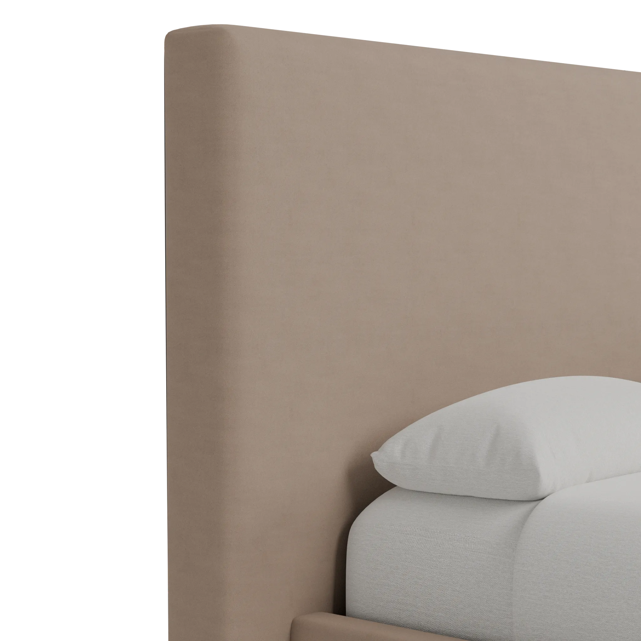 Grayton Joya Beige 54" Upholstered Platform Bed