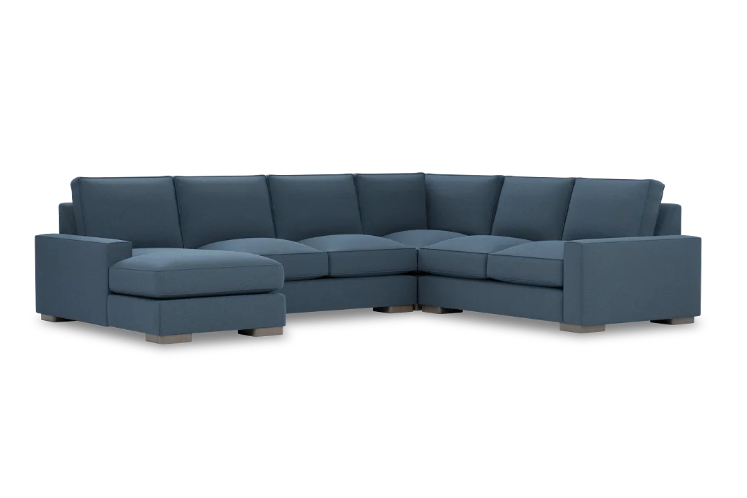Edgewater Elite Blue Medium Left Chaise Sectional