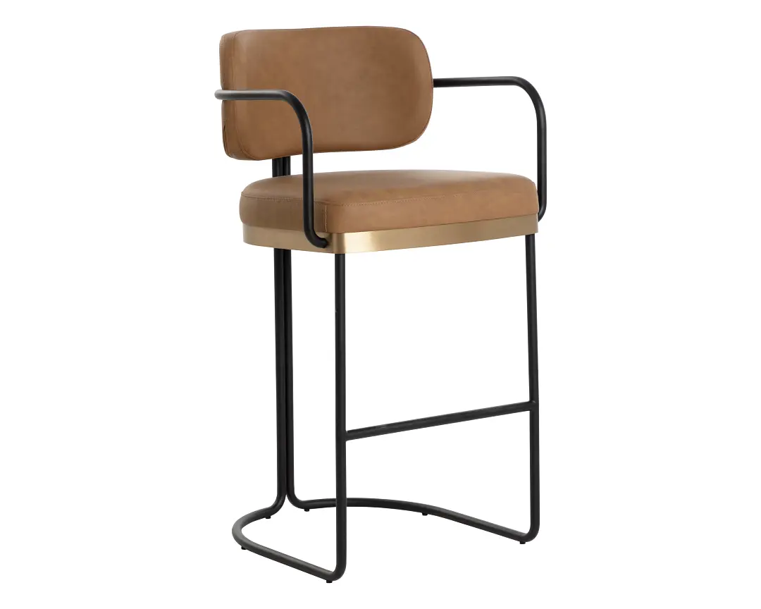 Stark Brown 30" Upholstered Barstool Stark Brown 30" Upholstered Barstool