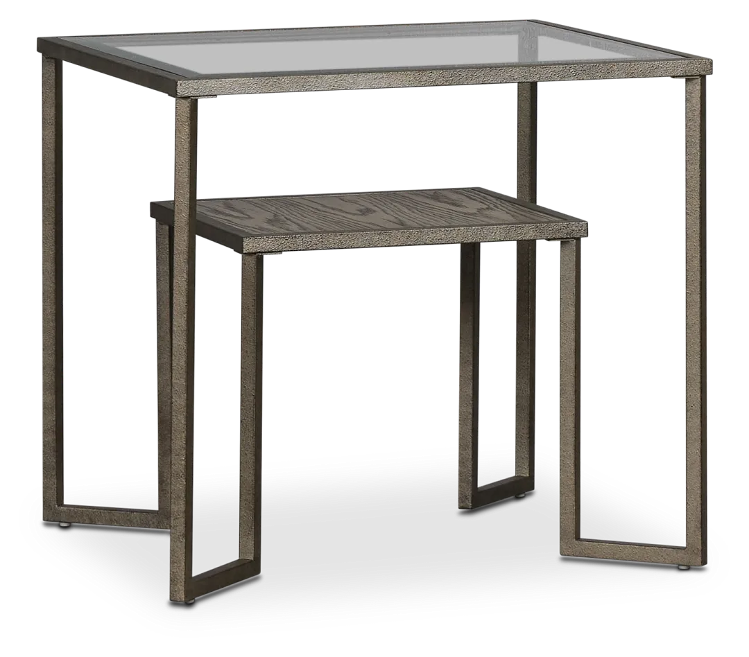 Bendishaw Metal Rectangular End Table