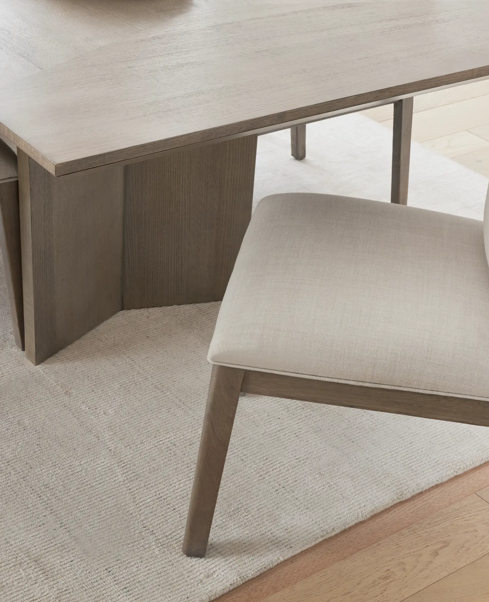 Pasadena Light Tone Rectangular Table & 4 Upholstered Chairs Pasadena Light Tone Rectangular Table & 4 Upholstered Chairs