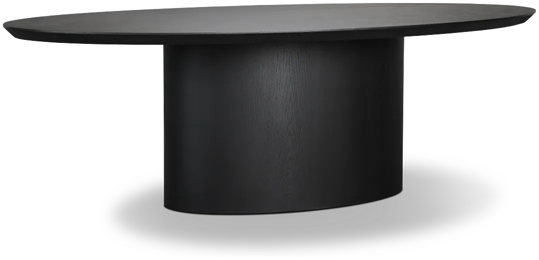 Nomad Black 94" Oval Table