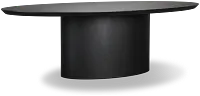 Nomad Black 94" Oval Table
