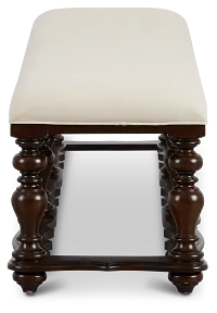 Savannah Dark Tone 83" Upholstered Dining Bench