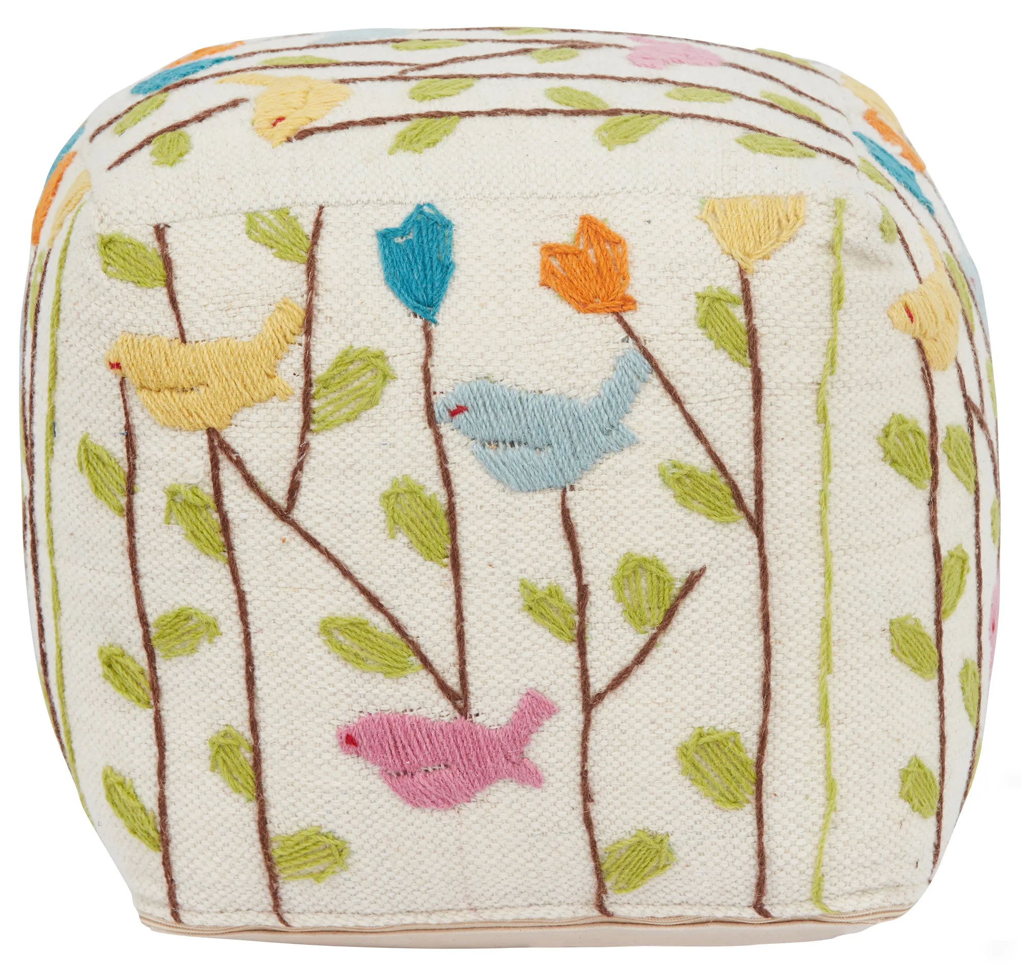 Almodi Multicolored Accent Pouf