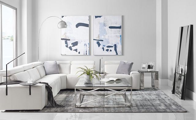 Mavis Glass Square Coffee Table
