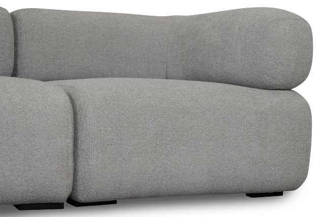 Celeste Light Gray Fabric 6-piece Modular Sectional