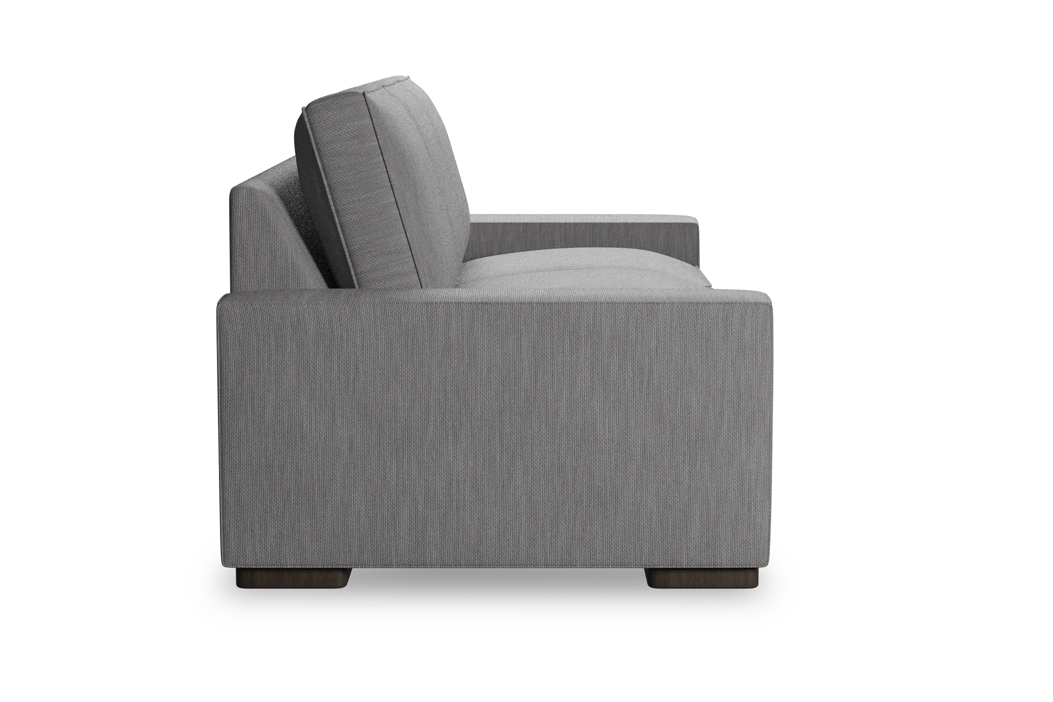 Edgewater Revenue Gray 84" Sofa W/ 3 Cushions