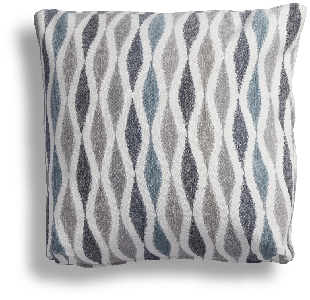 Ohgee Blue 18" Accent Pillow