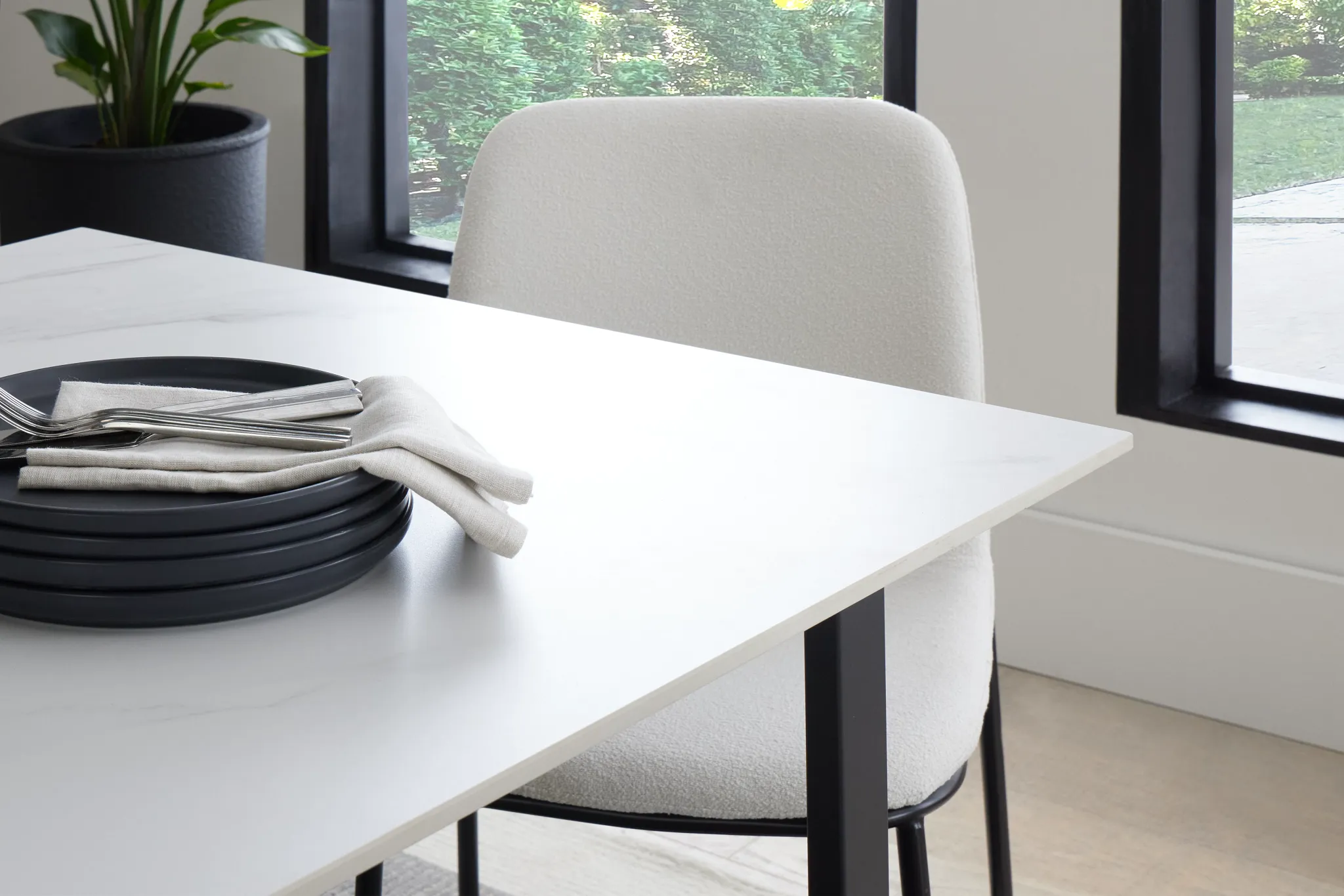 Paxton White Rectangular Table