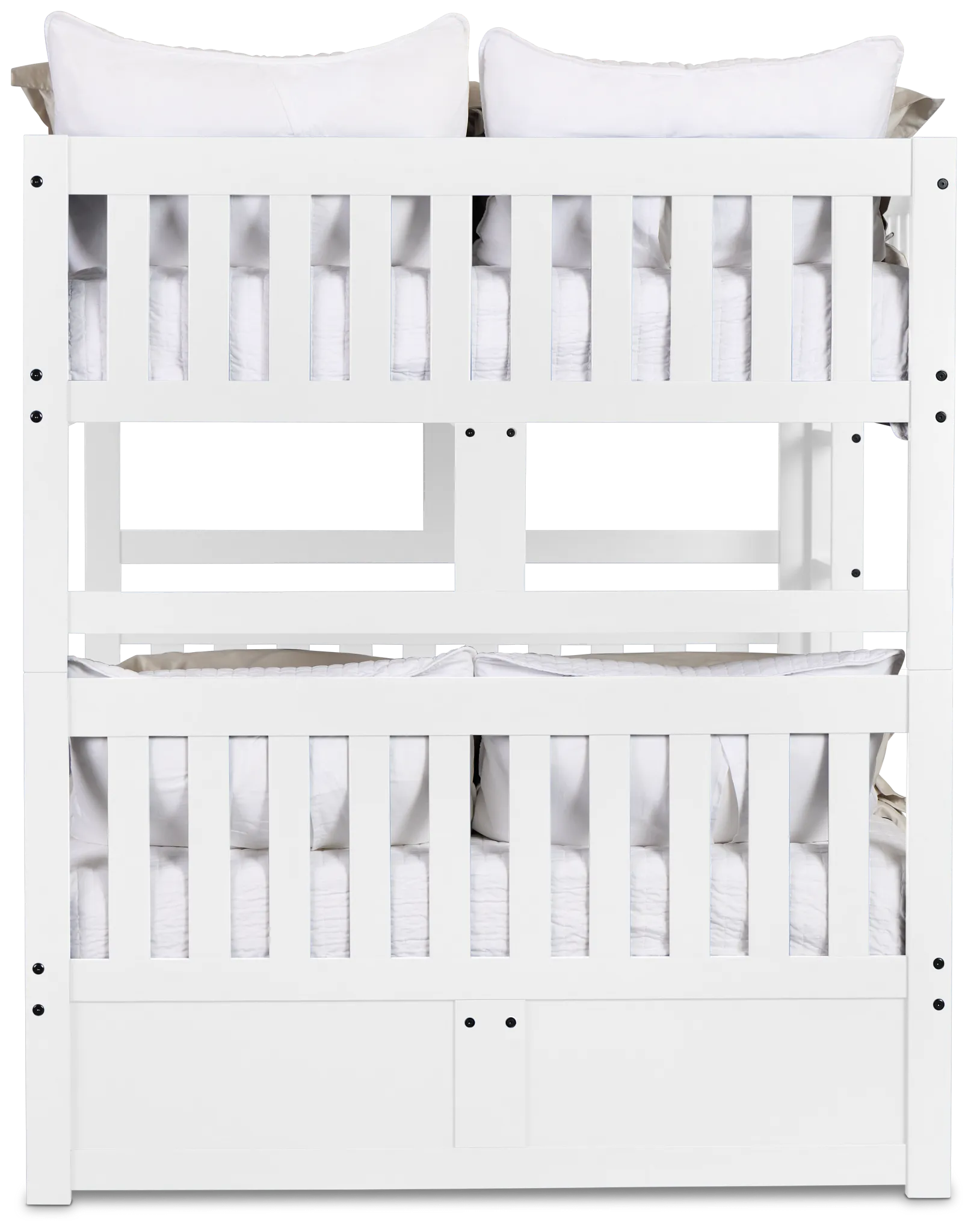 Charleston White Trundle Bunk Bed