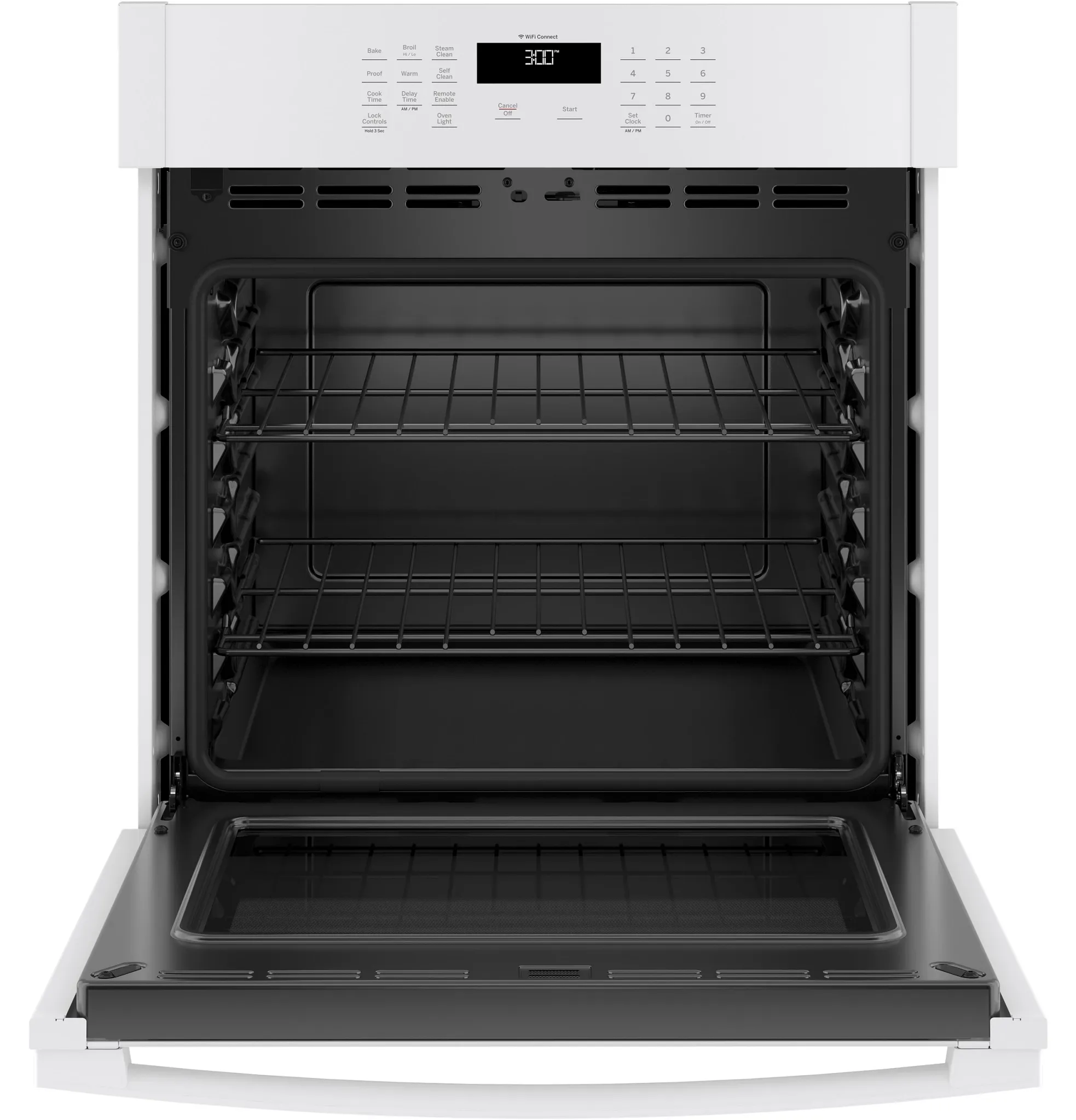 Ge 3000 Series White 27" Single Electric Oven