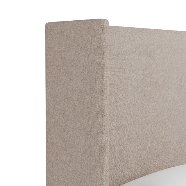 Captiva Elite Light Taupe 60" Upholstered Shelter Bed