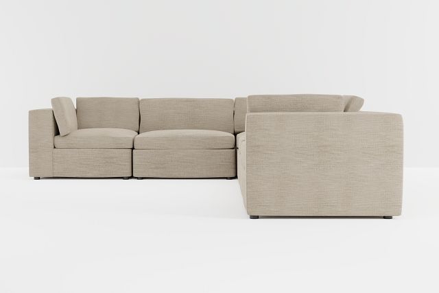 Destin Victory Taupe Fabric 6-piece Modular Sectional