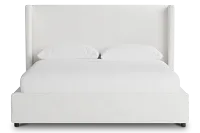 Captiva Sutton White 48" Upholstered Shelter Bed