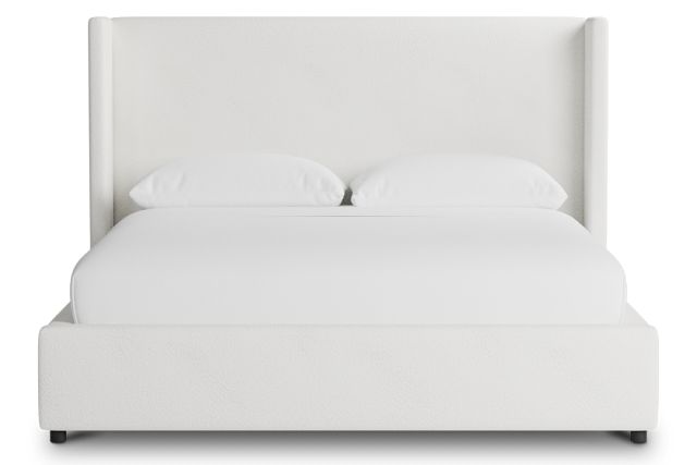 Captiva Sutton White 48" Upholstered Shelter Bed