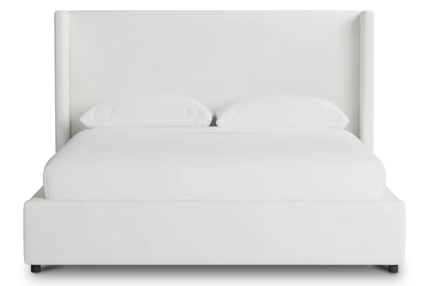 Captiva Sutton White 48" Upholstered Shelter Bed