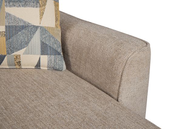 Cory Gray Fabric Chaise Sectional