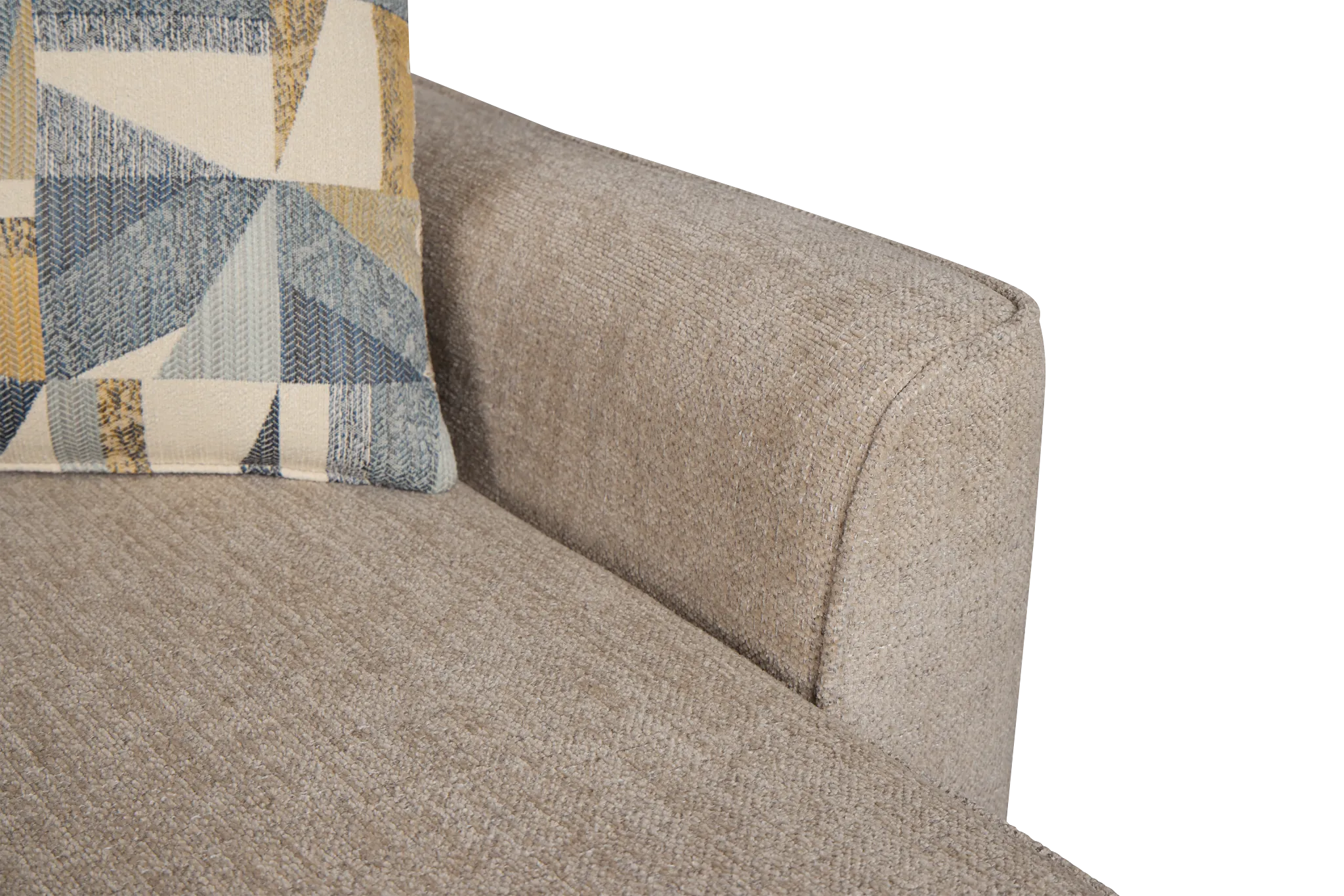 Cory Gray Fabric Chaise Sectional