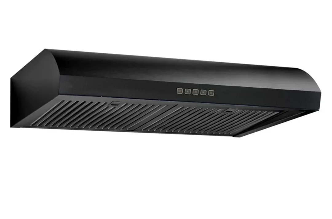 Xo Appliance 230 Series Black 30" Undercabinet Vent Hood