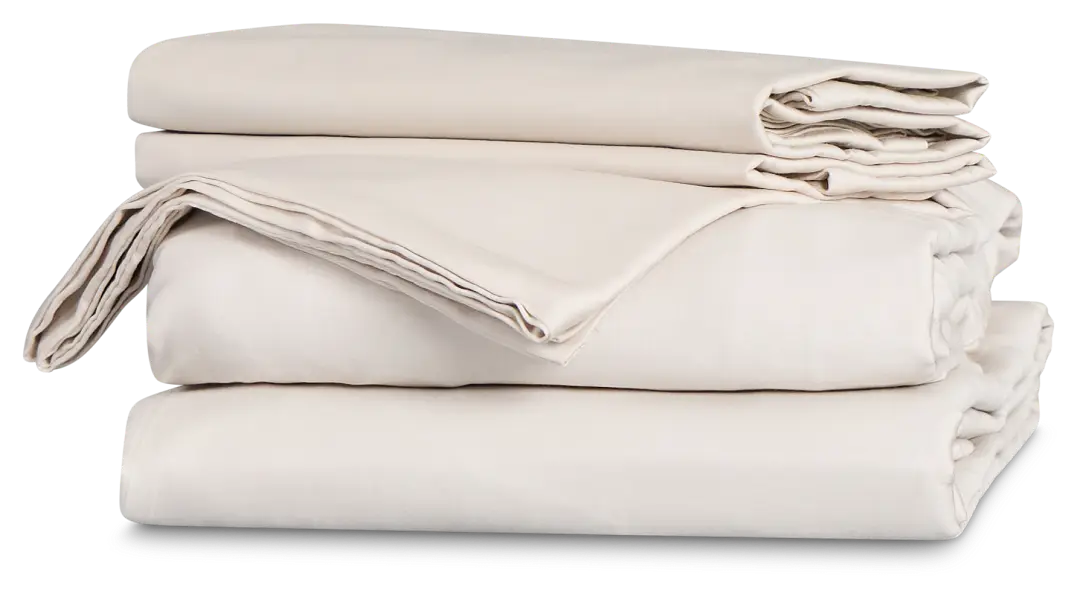 Rest & Renew Cotton Sateen Beige 300 Thread Sheet Set Rest & Renew Cotton Sateen Beige 300 Thread Sheet Set