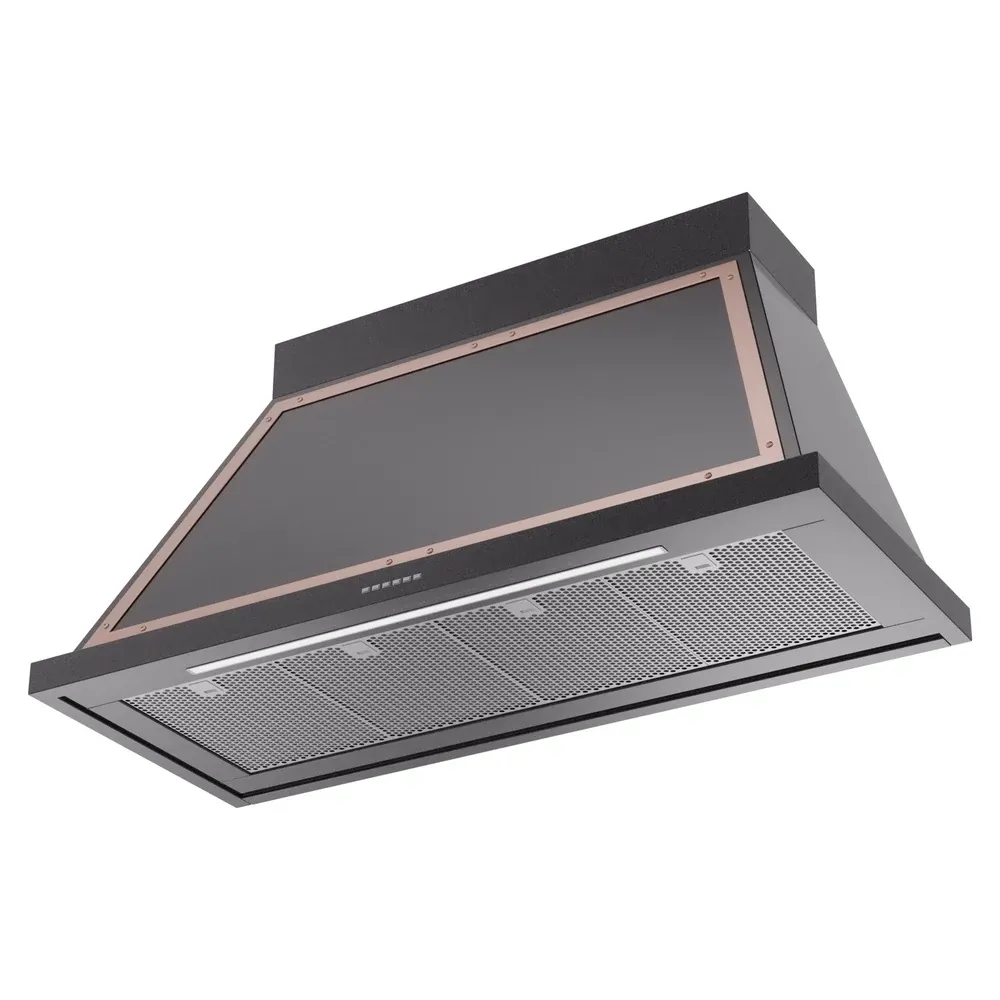 Ilve Nostalgie Ii Black Wall Mount Canopy Hood