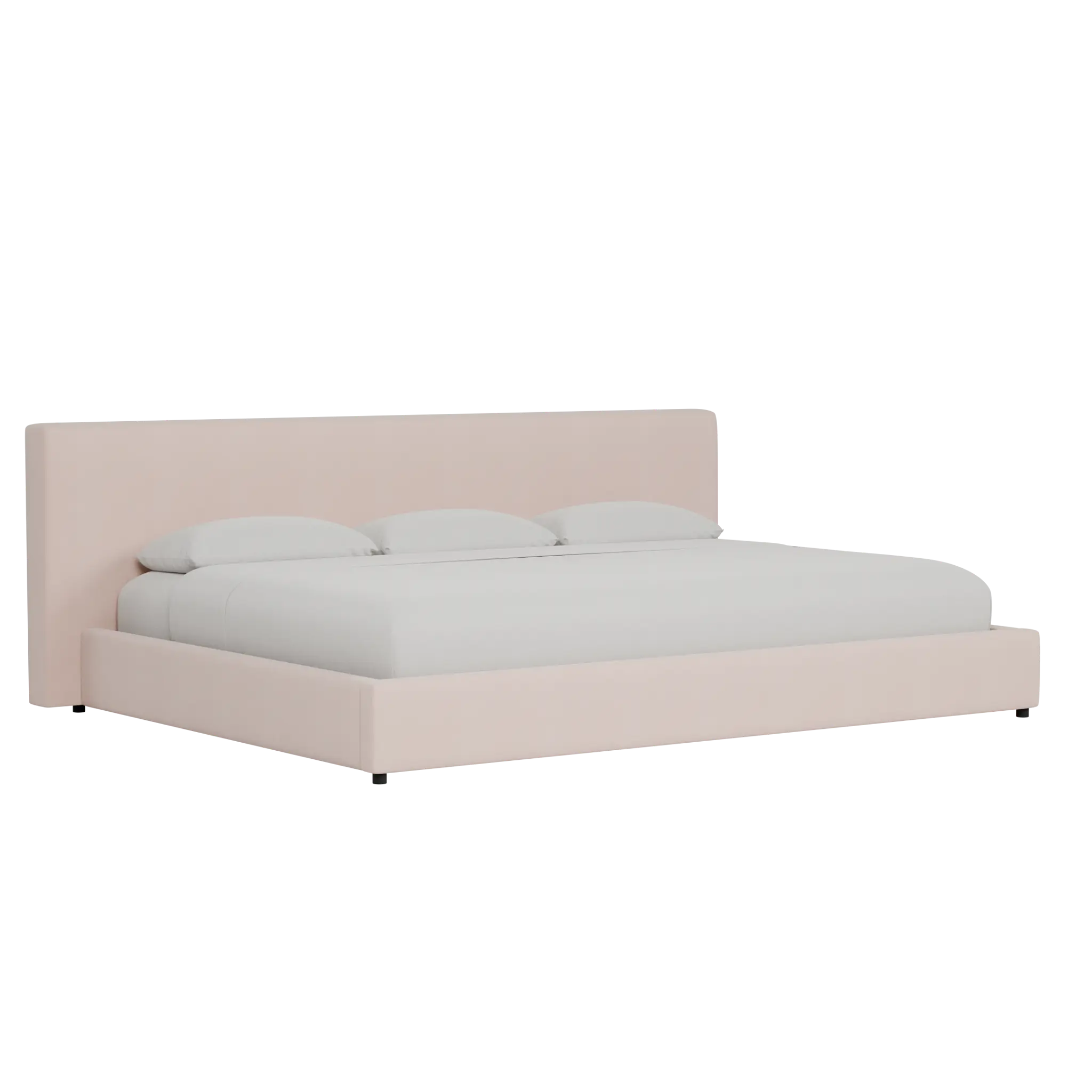 Grayton Joya Light Pink 44" Upholstered Platform Bed Grayton Joya Light Pink 44" Upholstered Platform Bed