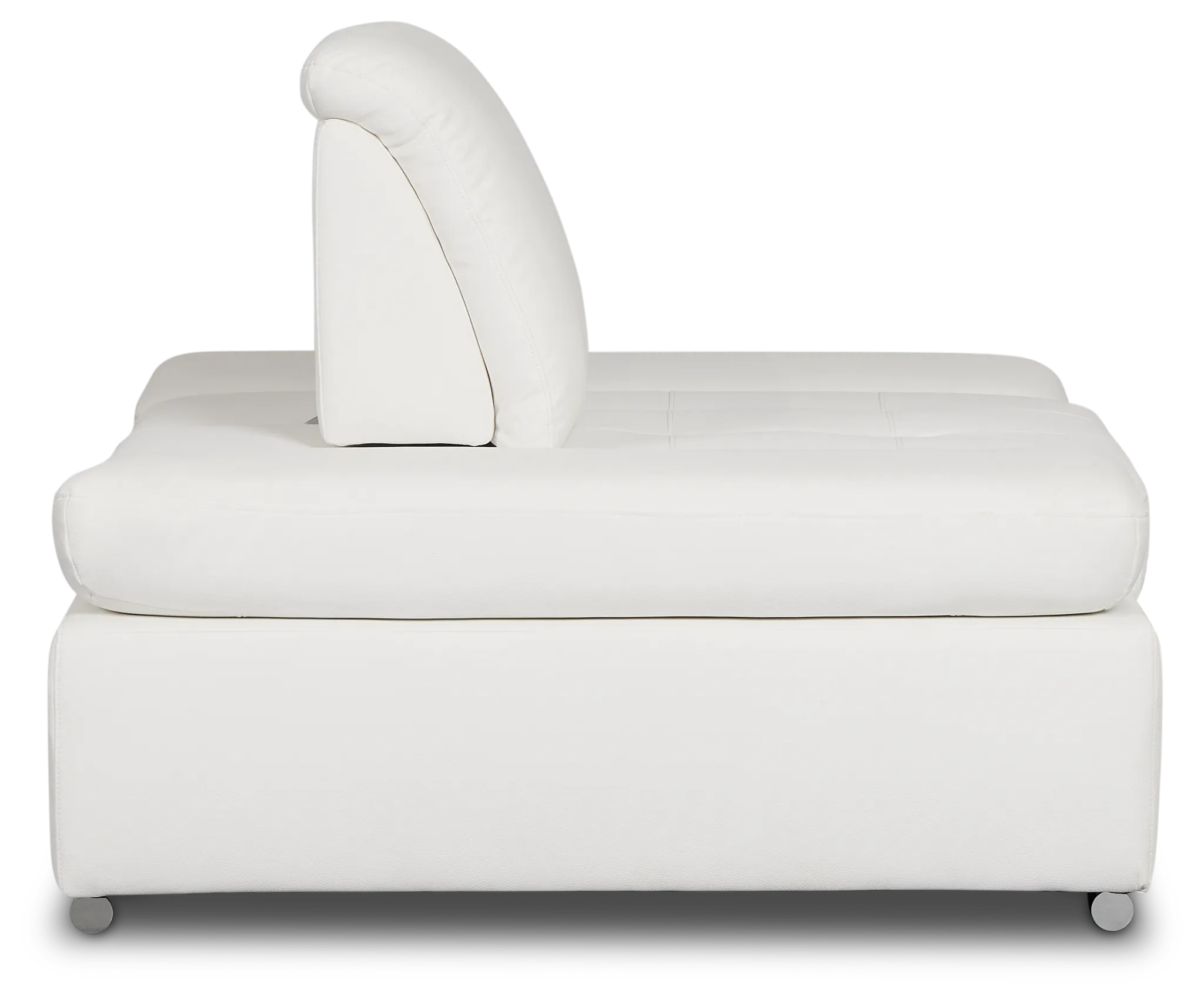 Eden White Micro Chair Pull-up Sleeper