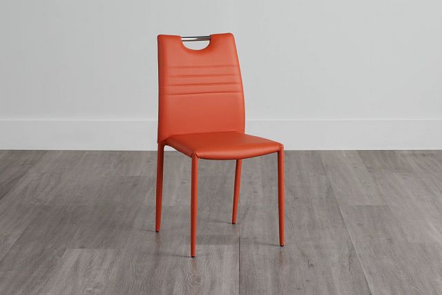 Skyline Orange Upholstered Side Chair