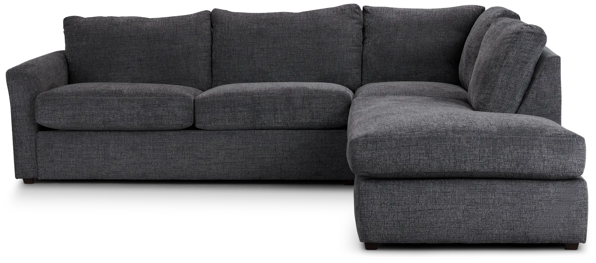 Maxie Dark Gray Micro Small Right Bumper Sectional Maxie Dark Gray Micro Small Right Bumper Sectional