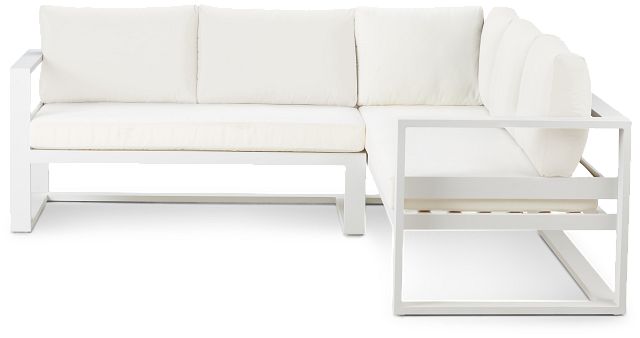 Lisbon White Aluminum Small Left Sectional