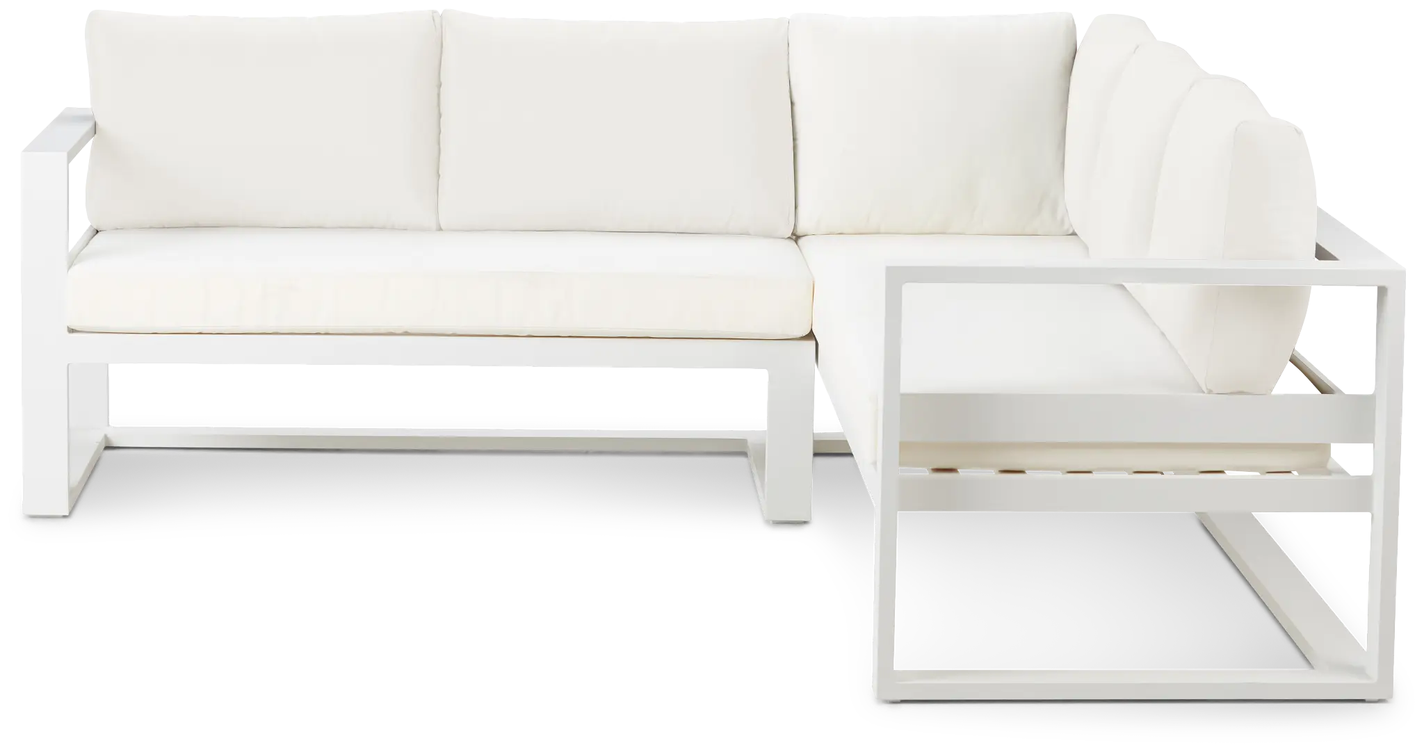 Lisbon White Aluminum Small Left Sectional Lisbon White Aluminum Small Left Sectional
