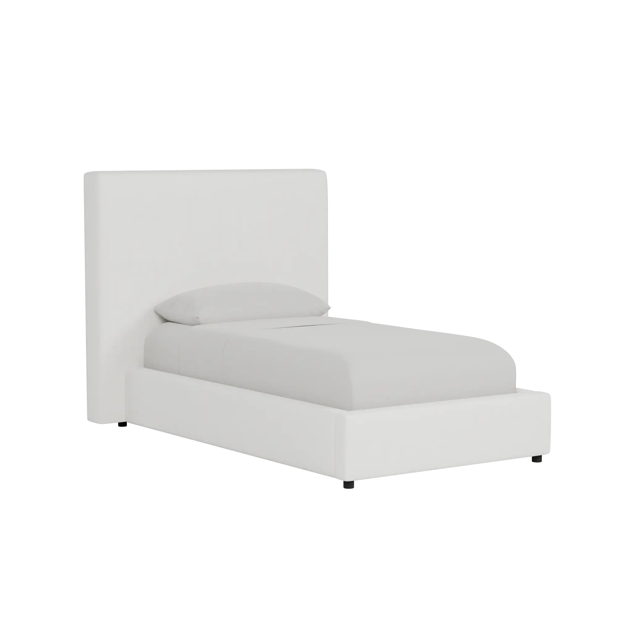 Grayton Sutton White 54" Upholstered Platform Bed Grayton Sutton White 54" Upholstered Platform Bed