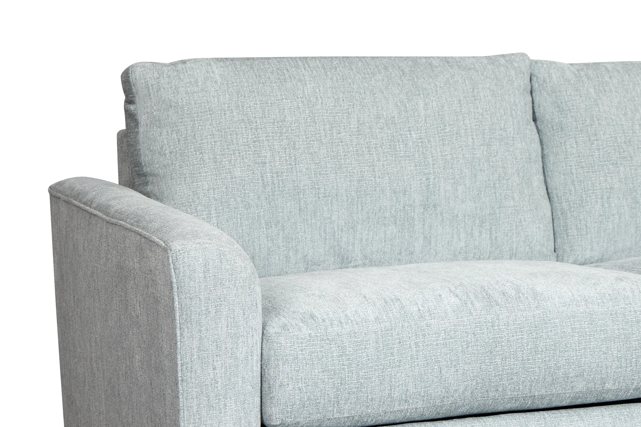 Shore Light Blue Fabric Sleeper Frame