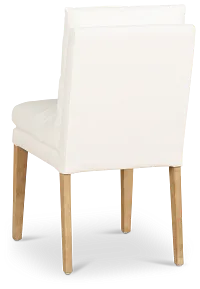 Nixon White Upholstered Side Chair