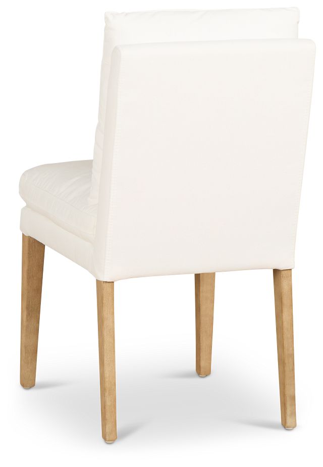 Nixon White Upholstered Side Chair