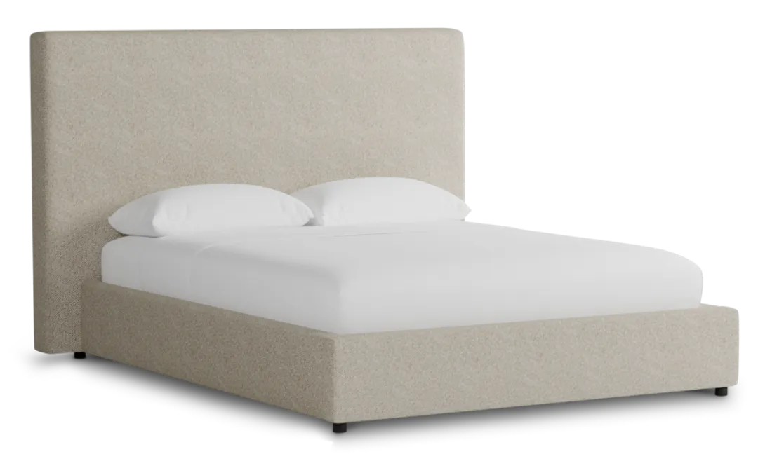 Grayton Gellar Green 54" Upholstered Platform Bed