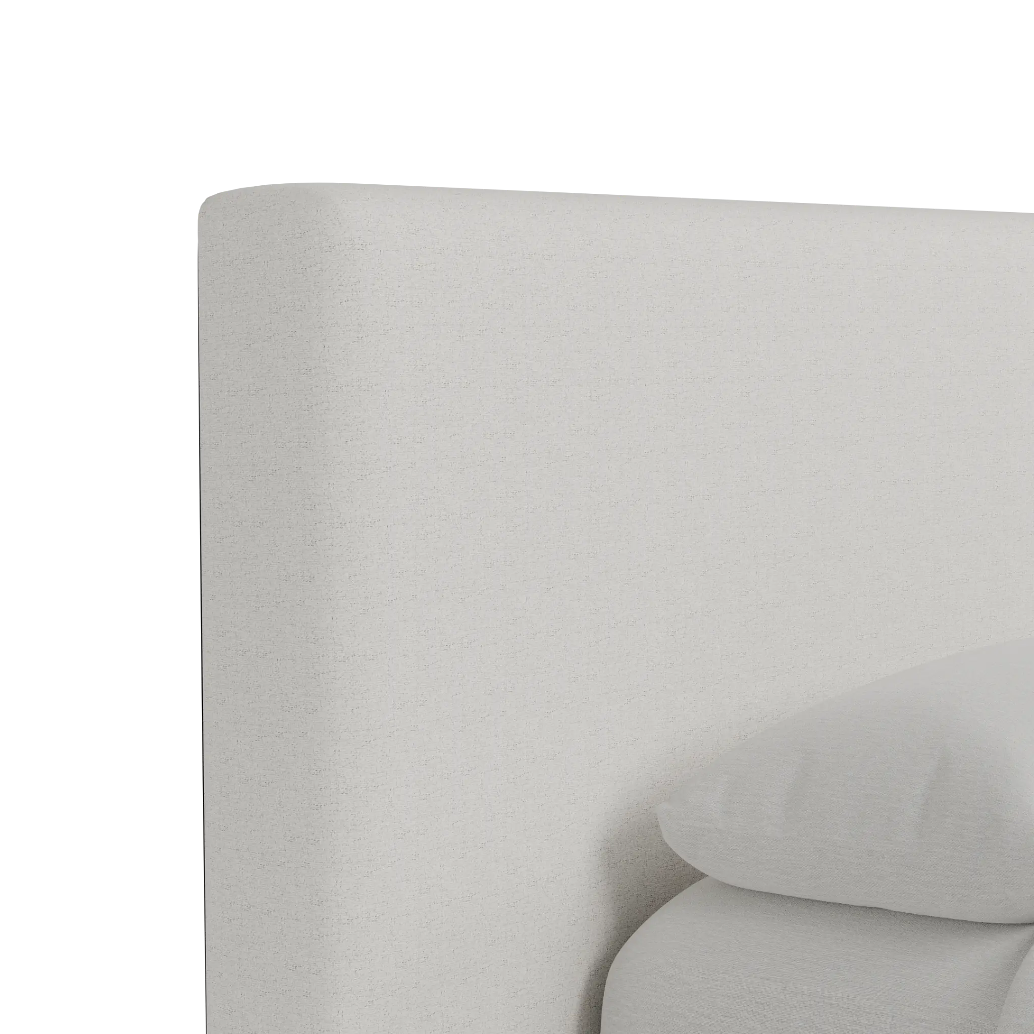Grayton Natural Beauty Beige 44" Upholstered Platform Bed Grayton Natural Beauty Beige 44" Upholstered Platform Bed