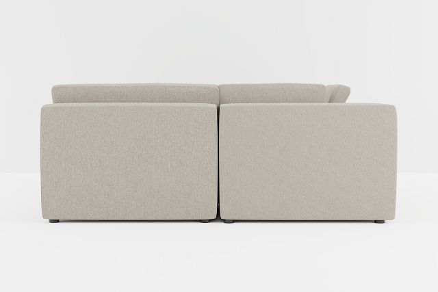 Destin Elevation Khaki Fabric 6-piece Pit Sectional