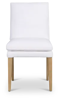 Willow White Fabric Upholstered Side Chair
