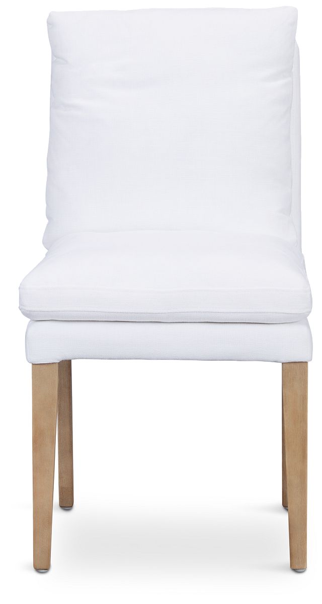 Willow White Fabric Upholstered Side Chair