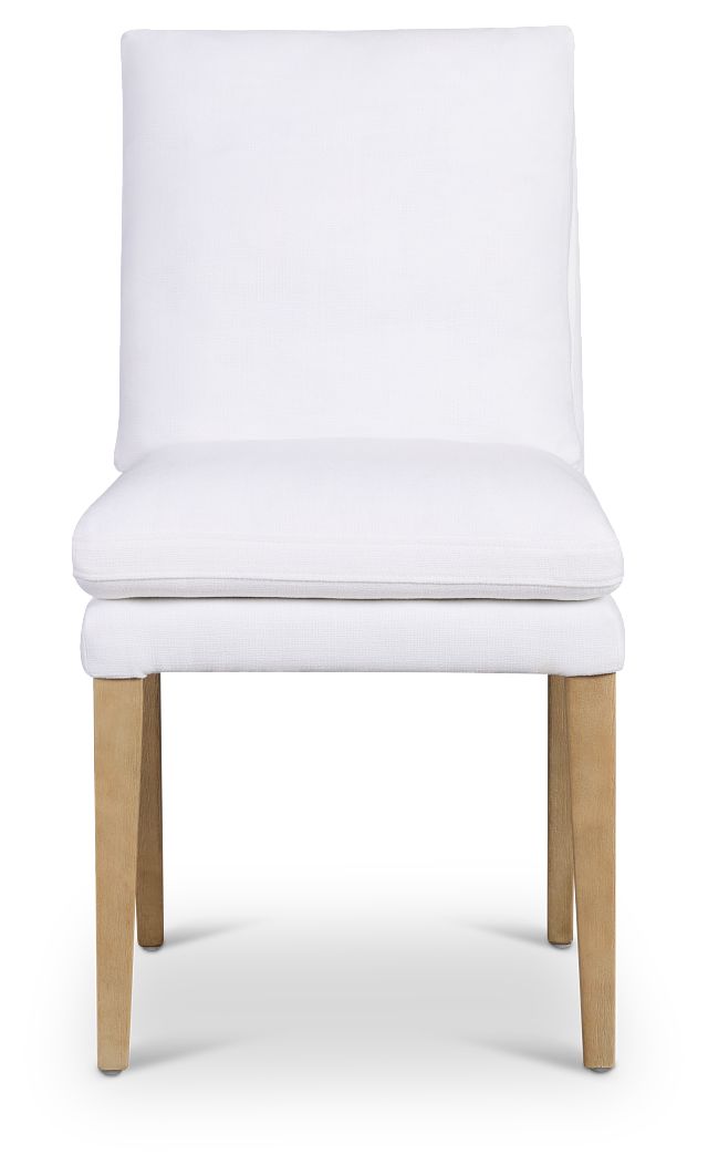 Willow White Fabric Upholstered Side Chair