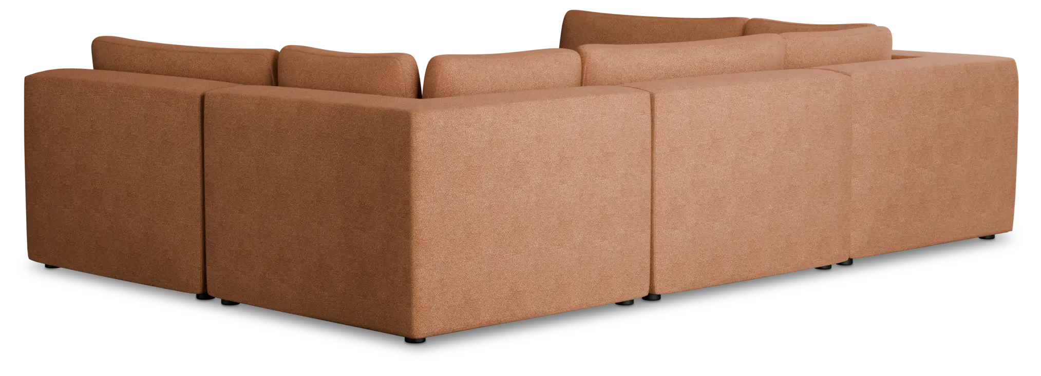 Destin Sutton Orange Fabric 6-piece Pit Sectional Destin Sutton Orange Fabric 6-piece Pit Sectional