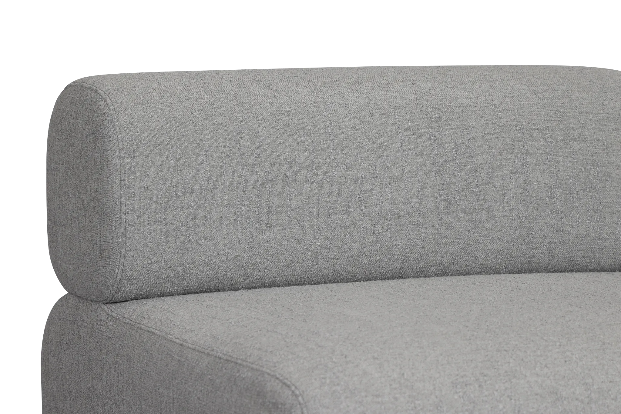 Celeste Light Gray Fabric Armless Chair