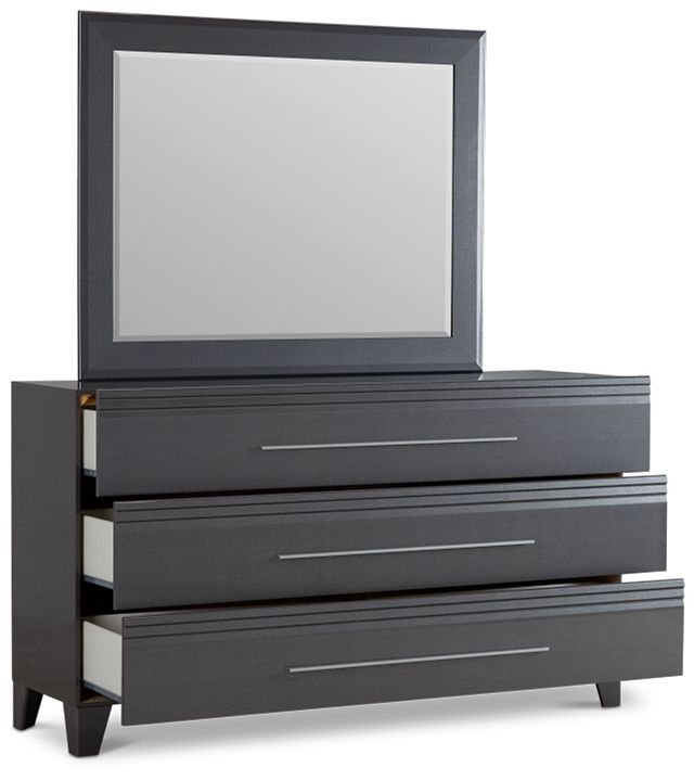 Midtown Gray Dresser & Mirror
