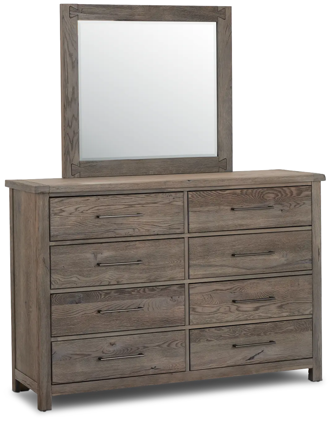 Salt Lake Gray Dresser & Mirror Salt Lake Gray Dresser & Mirror